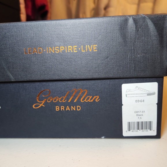 New in Box Goodman Brand Men's Edge Leather Sneakers Luxury Made